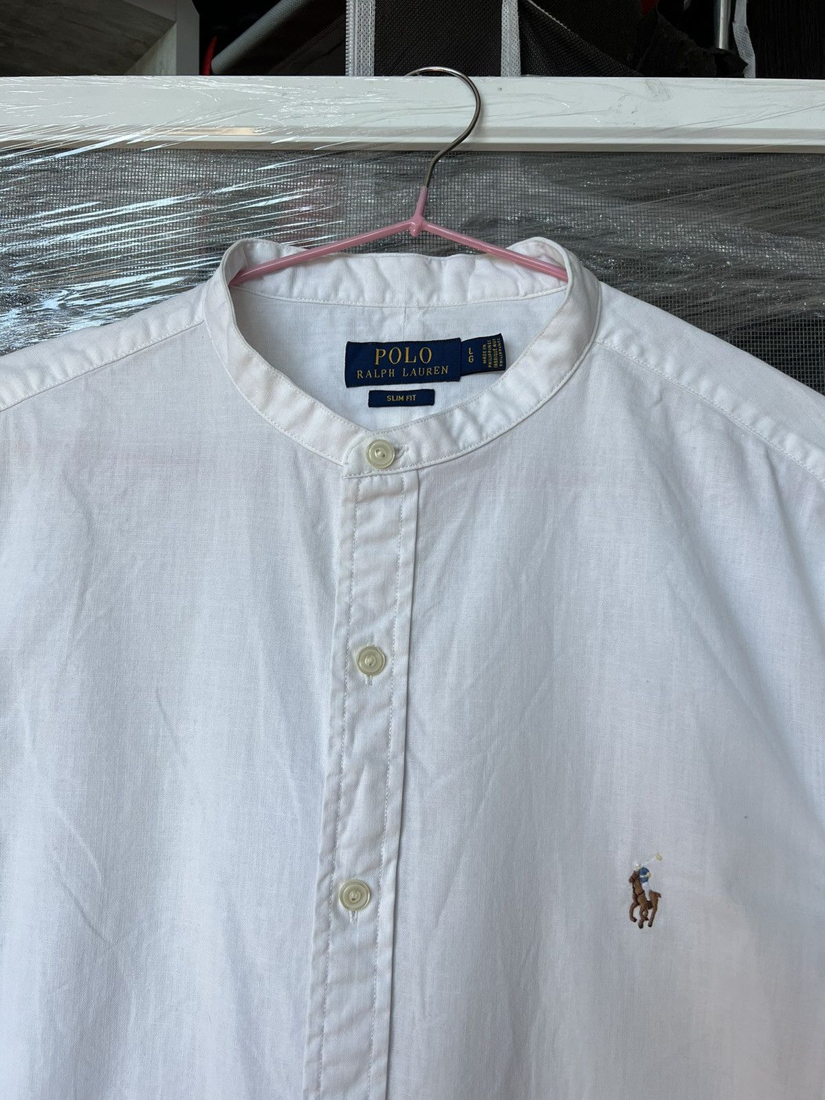 Polo Ralph Lauren × Ralph Lauren Polo Ralph Lauren Collarless Shirt Size US L / EU 52-54 / 3 - 3 Thumbnail