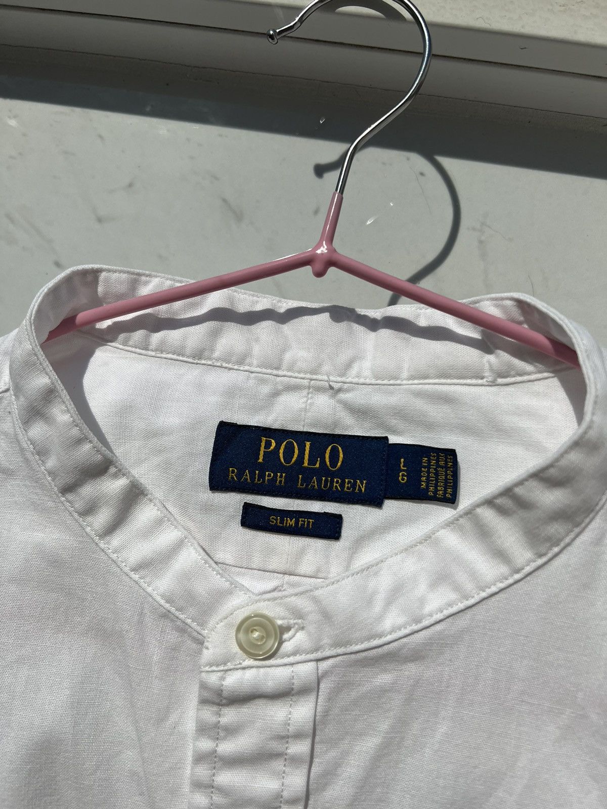 Polo Ralph Lauren × Ralph Lauren Polo Ralph Lauren Collarless Shirt Size US L / EU 52-54 / 3 - 5 Thumbnail