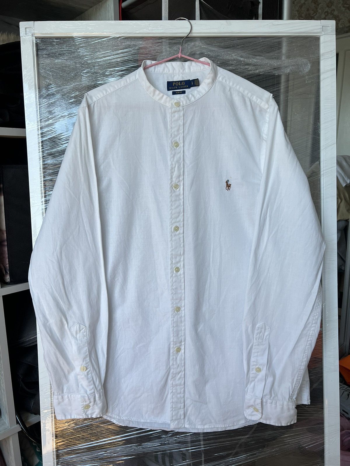 Polo Ralph Lauren × Ralph Lauren Polo Ralph Lauren Collarless Shirt Size US L / EU 52-54 / 3 - 2 Thumbnail