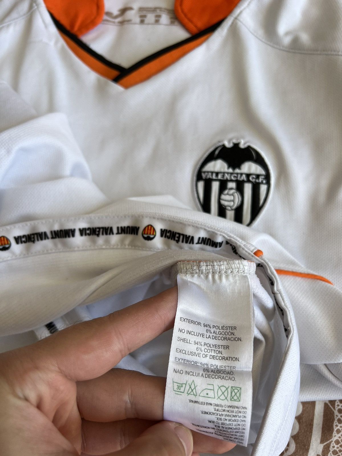 Vintage Valencia 2013-14 Home Vintage Shirt / Soccer Jersey Size US M / EU 48-50 / 2 - 7 Thumbnail