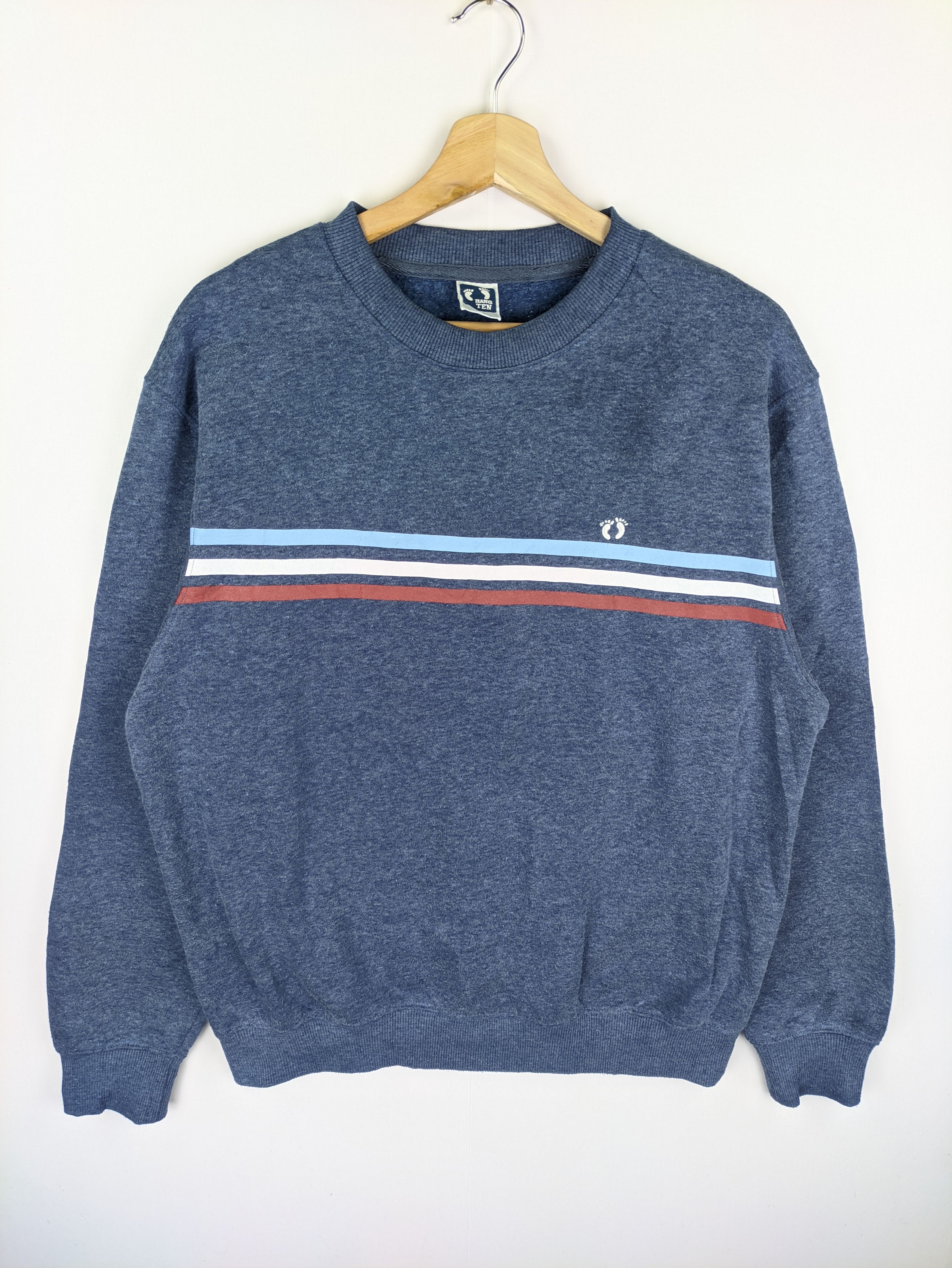 Hang Ten Steals🔥Sweatshirt Hang Ten Stripes Logo Color Size US M / EU 48-50 / 2 - 1 Thumbnail