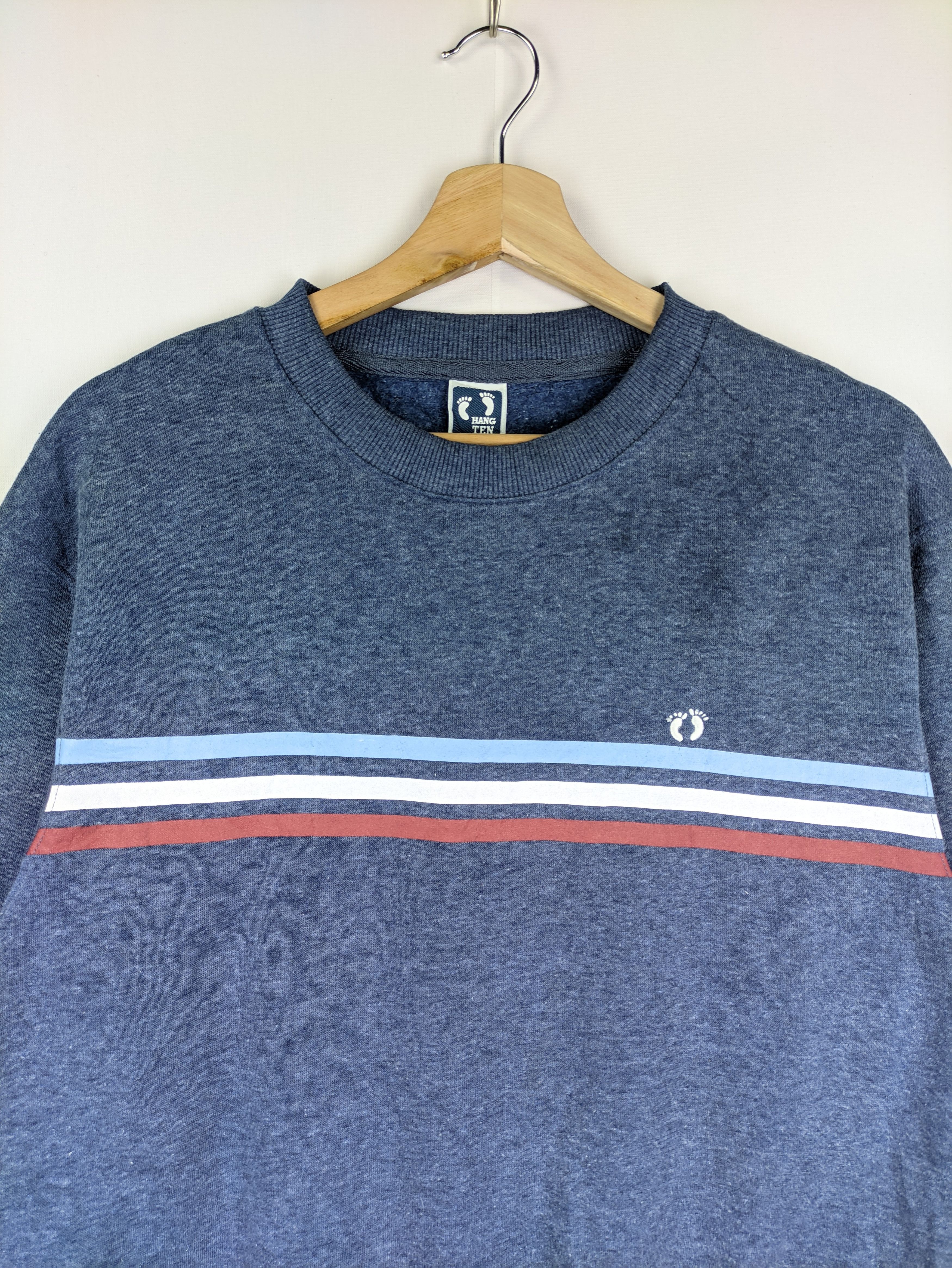Hang Ten Steals🔥Sweatshirt Hang Ten Stripes Logo Color Size US M / EU 48-50 / 2 - 5 Thumbnail