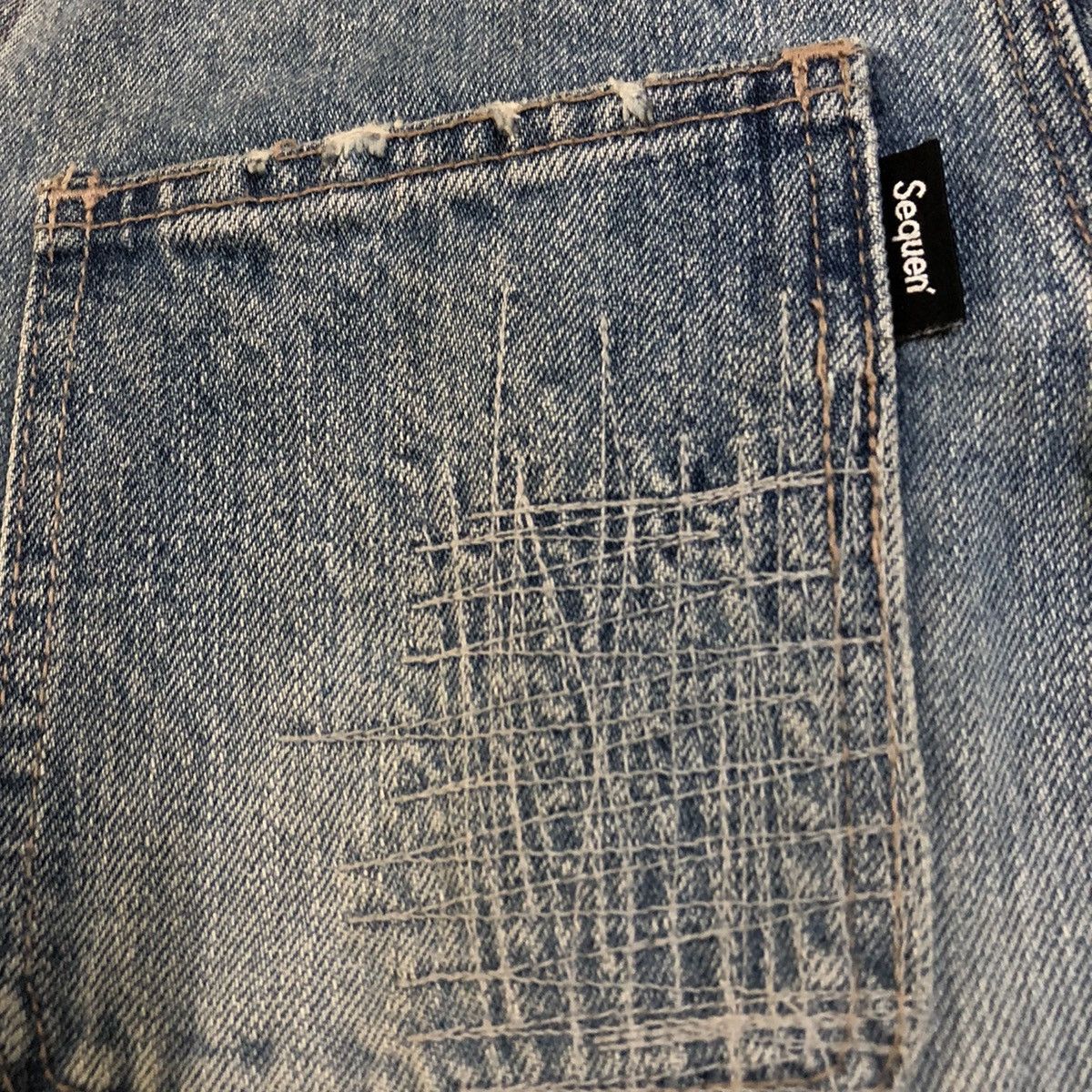 Japanese Brand Sequen’ Japan Distressed Denim Chore Jacket Size US S / EU 44-46 / 1 - 3 Thumbnail
