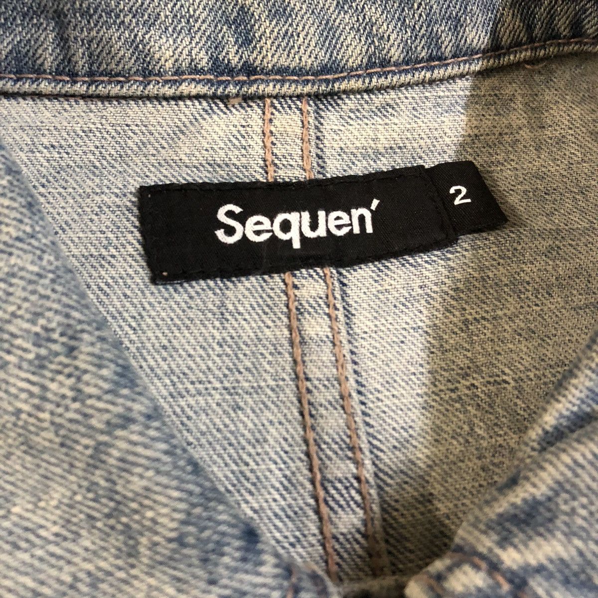 Japanese Brand Sequen’ Japan Distressed Denim Chore Jacket Size US S / EU 44-46 / 1 - 2 Thumbnail
