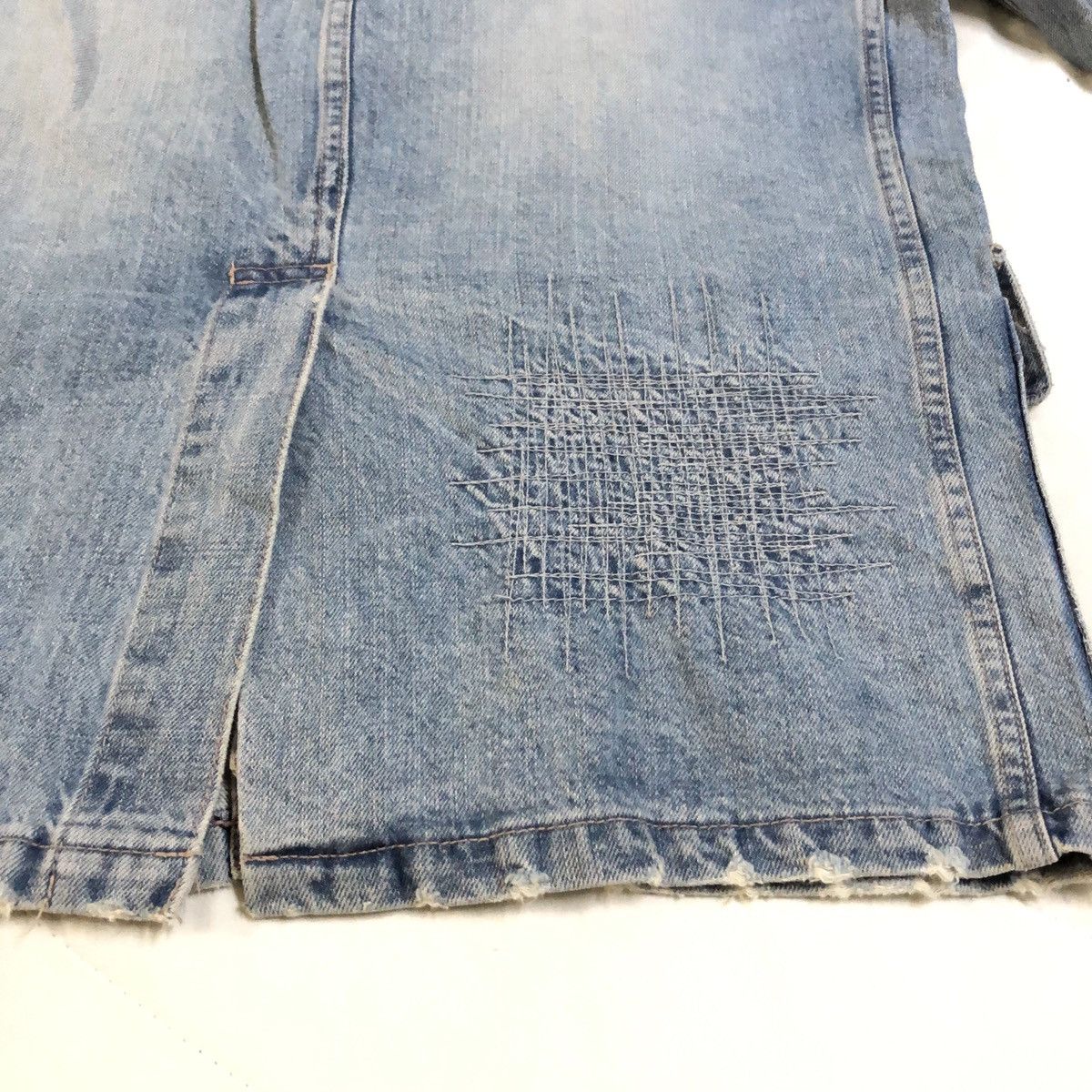 Japanese Brand Sequen’ Japan Distressed Denim Chore Jacket Size US S / EU 44-46 / 1 - 12 Thumbnail