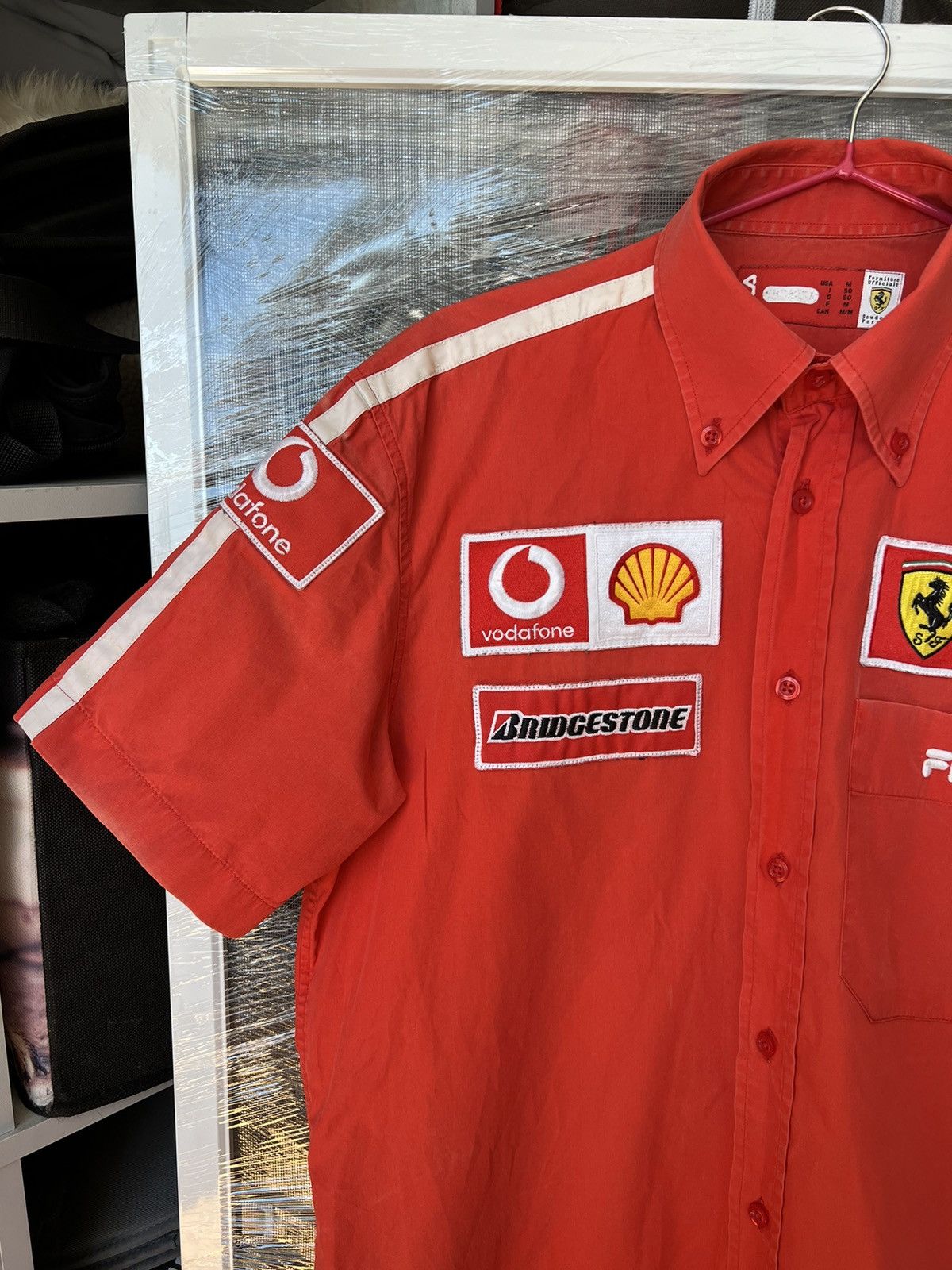 Ferrari × Vintage Vintage Racing Ferrari Fila Team Button Up Shirt y2k Size US M / EU 48-50 / 2 - 4 Thumbnail