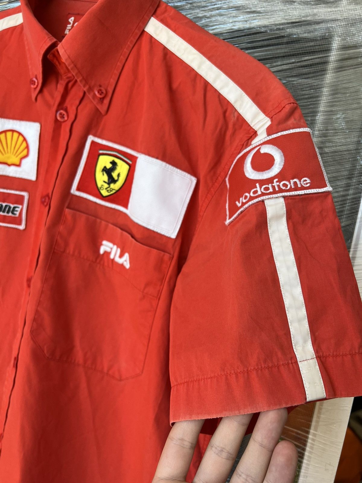 Ferrari × Vintage Vintage Racing Ferrari Fila Team Button Up Shirt y2k Size US M / EU 48-50 / 2 - 7 Thumbnail