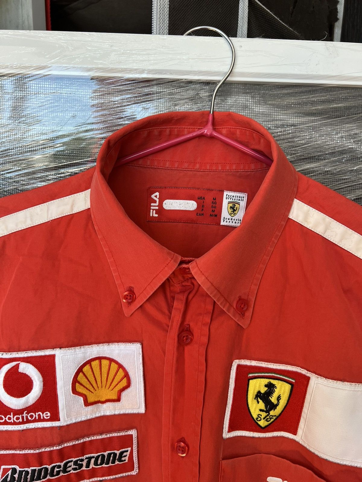 Ferrari × Vintage Vintage Racing Ferrari Fila Team Button Up Shirt y2k Size US M / EU 48-50 / 2 - 2 Thumbnail