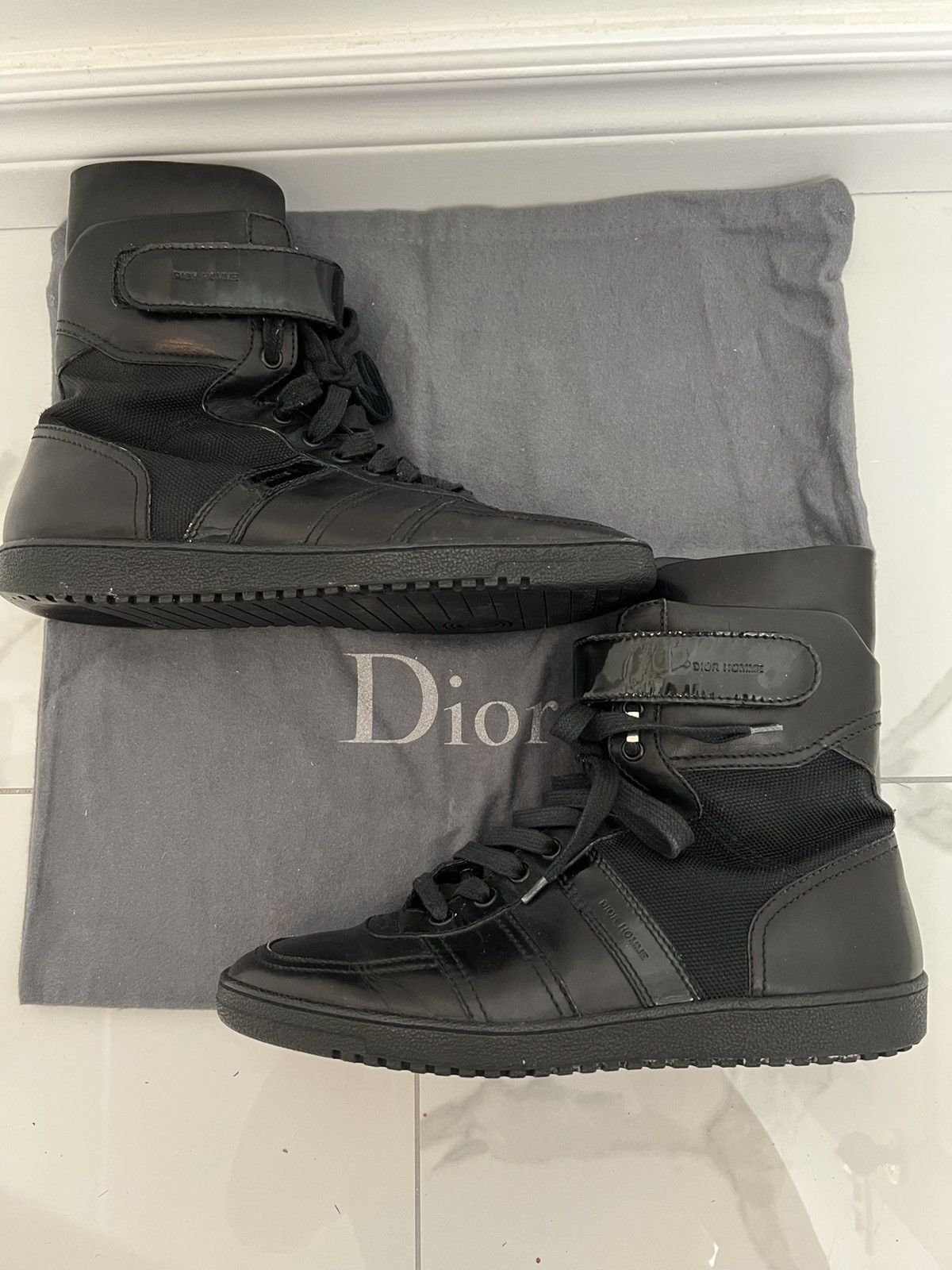 Dior Dior Homme B50 Leather High Top Sneaker AW07 Hedi Slimane | Grailed