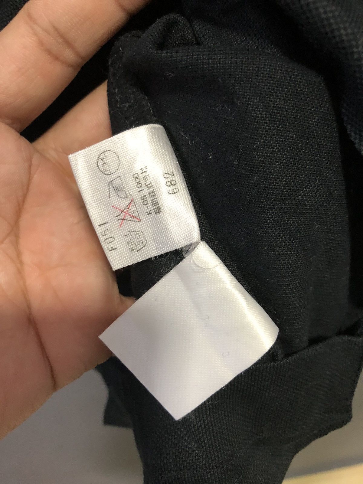Vintage × Yves Saint Laurent VINTAGE YSL SINGLE POCKET LONG SLEEVE POLO SHIRT Size US M / EU 48-50 / 2 - 5 Thumbnail