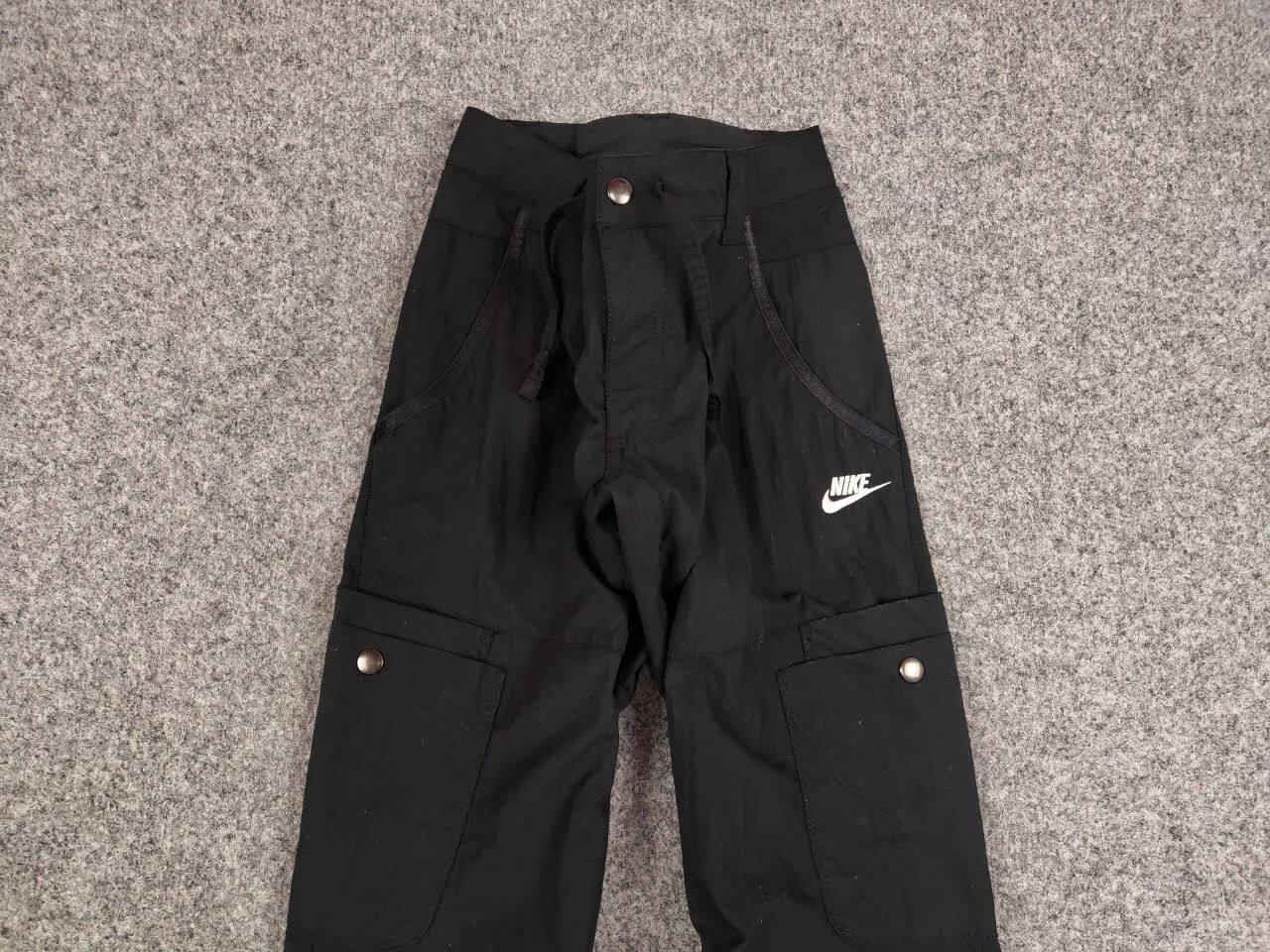 Nike New Vintage 90's Nike Cargo Black Baggy Women's Pants Size 27" / US 4 / IT 40 - 7 Thumbnail