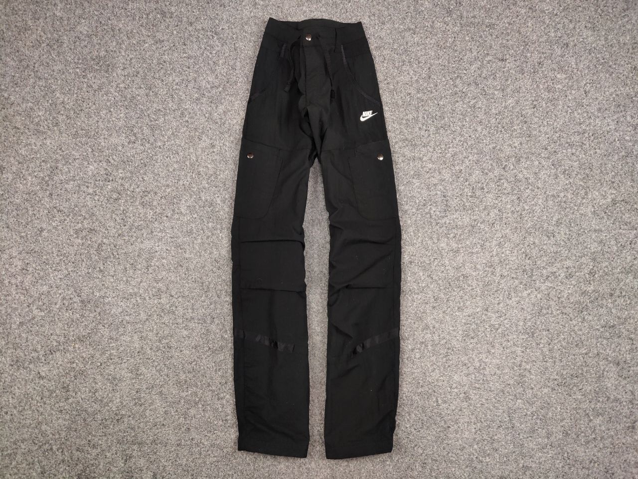Nike New Vintage 90's Nike Cargo Black Baggy Women's Pants Size 27" / US 4 / IT 40 - 1 Thumbnail