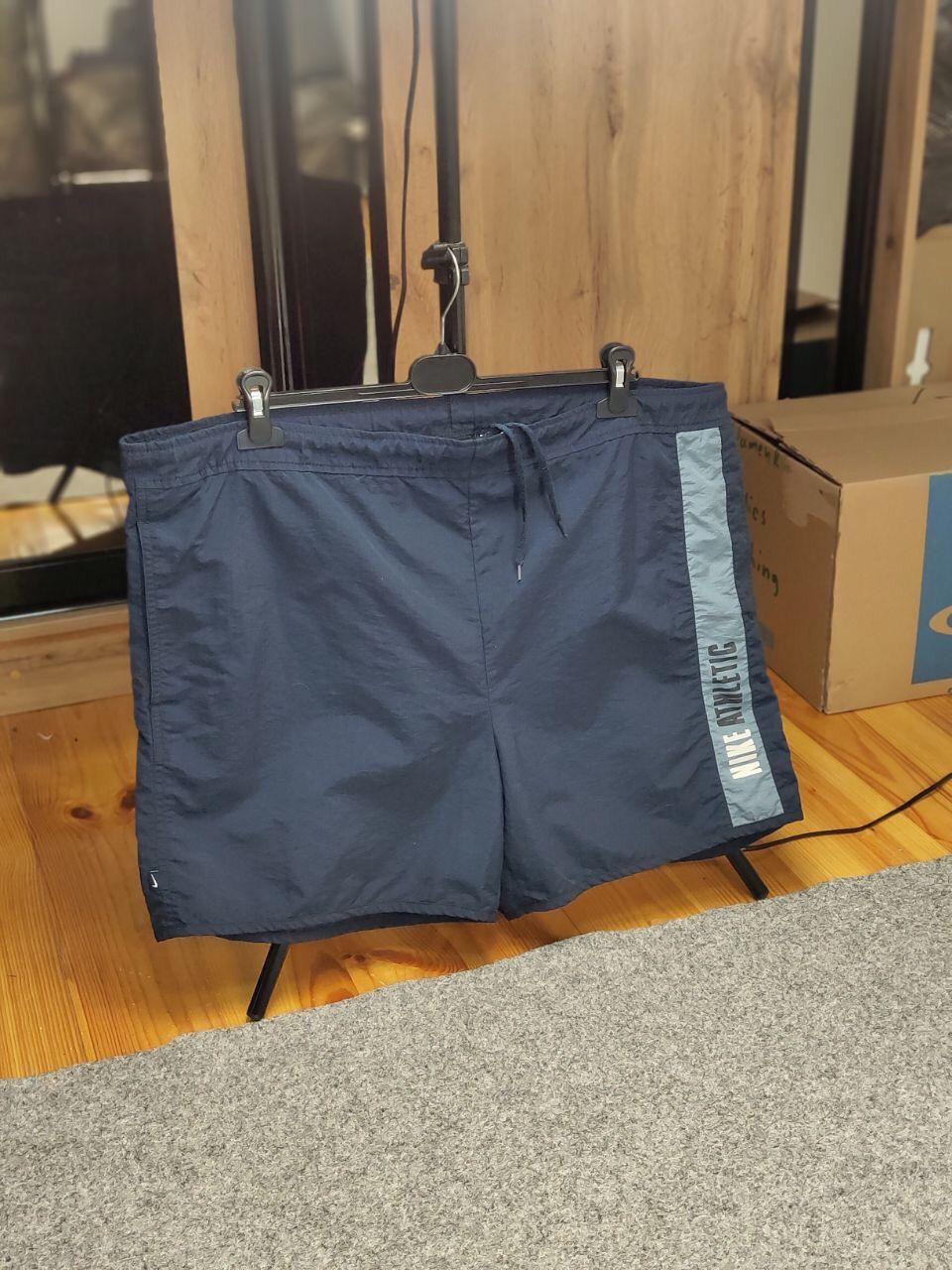 Nike Vintage 90's Nike Athletic Shorts Blue Logo Swoosh Casual Size US 36 / EU 52 - 18 Thumbnail