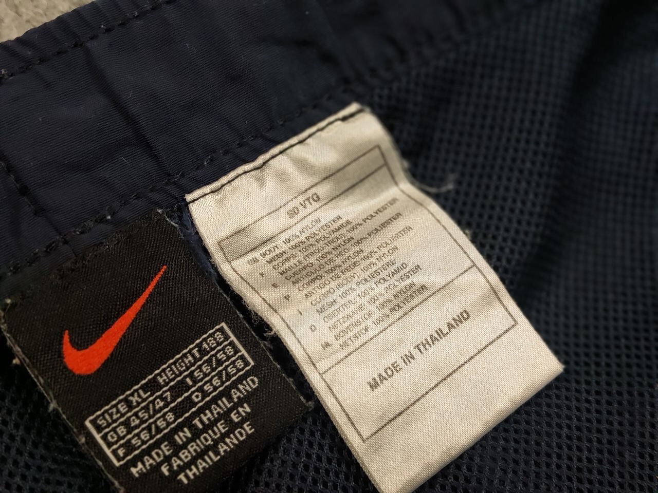 Nike Vintage 90's Nike Athletic Shorts Blue Logo Swoosh Casual Size US 36 / EU 52 - 17 Thumbnail