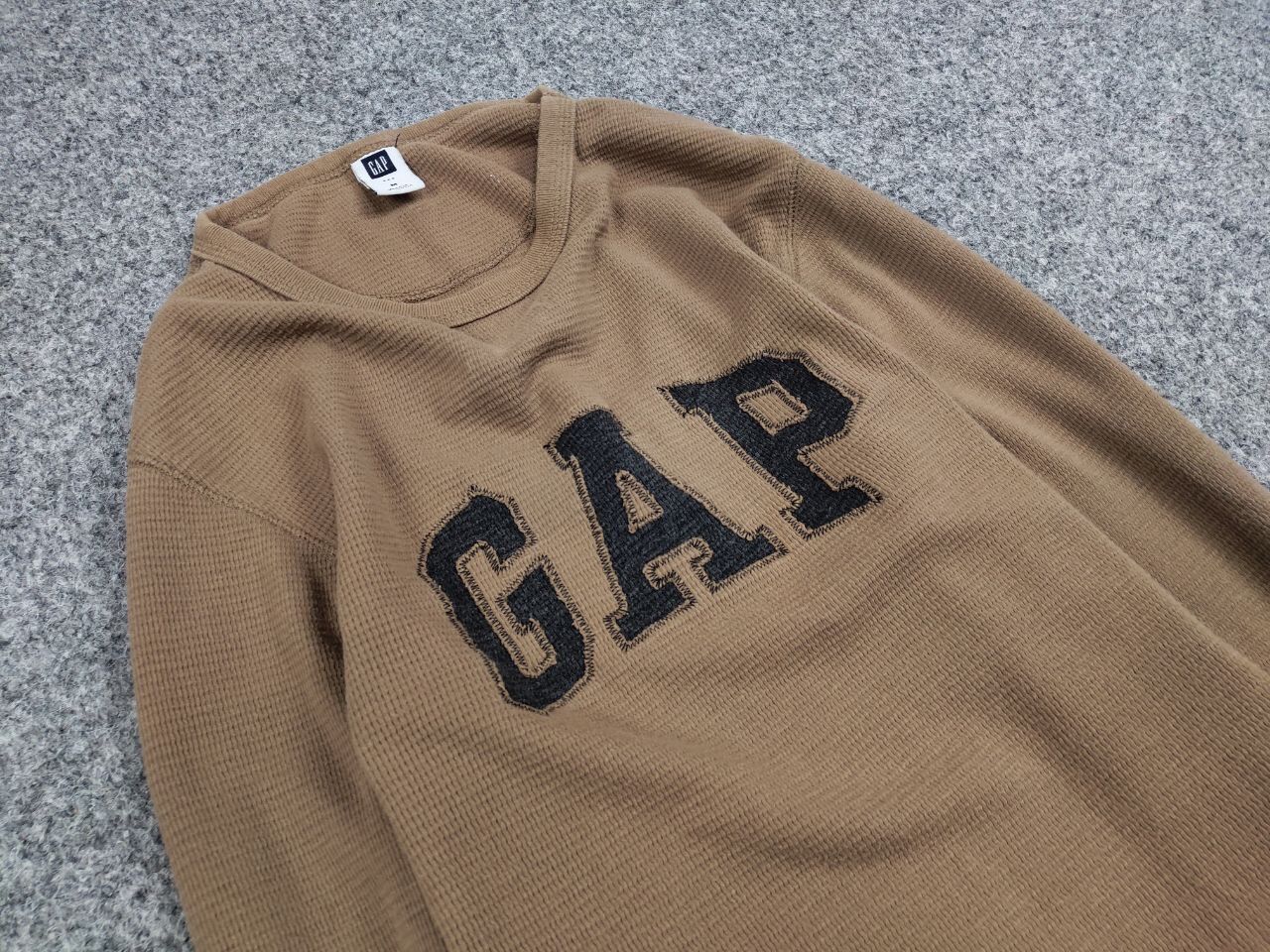 Gap Vintage 90's Gap light men's Sweatshirt in brown Logo Hype Size US M / EU 48-50 / 2 - 8 Thumbnail