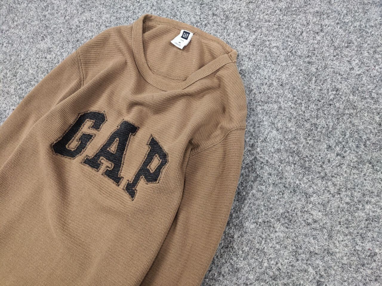 Gap Vintage 90's Gap light men's Sweatshirt in brown Logo Hype Size US M / EU 48-50 / 2 - 4 Thumbnail