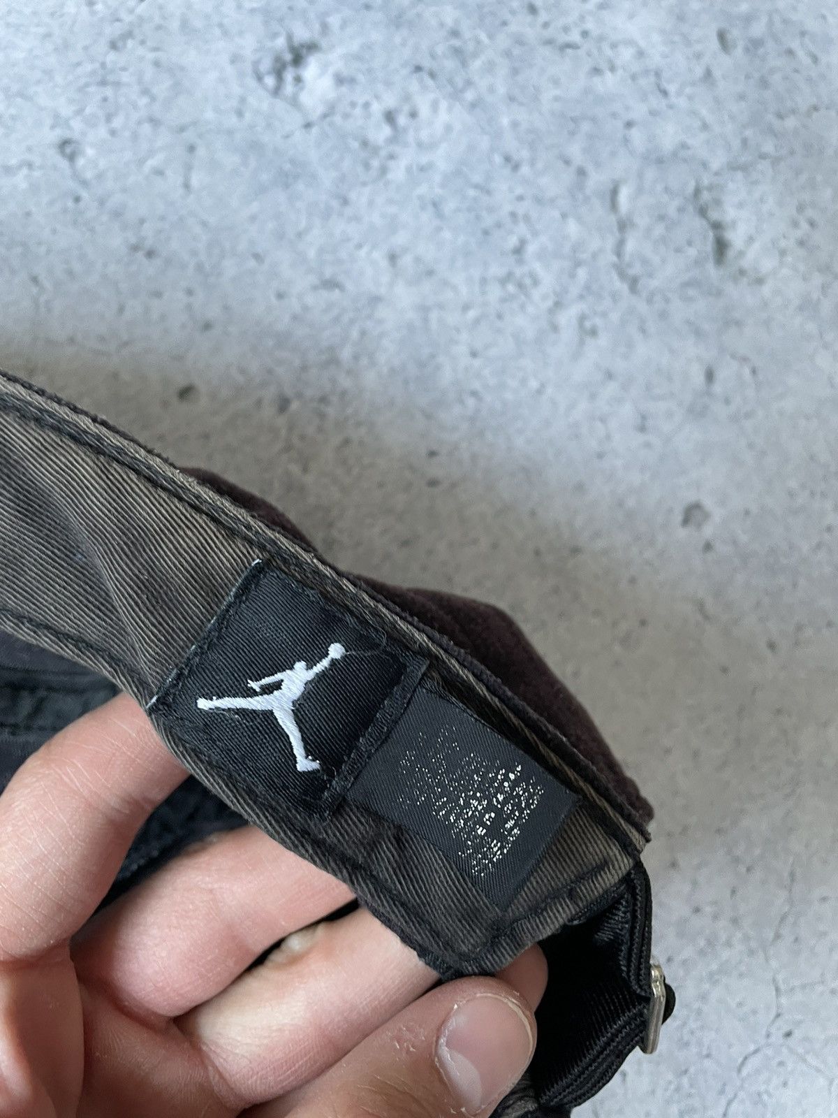 Jordan Brand × Nike × Vintage Jordan Fleece Brown Cap Vintage Size ONE SIZE - 7 Thumbnail