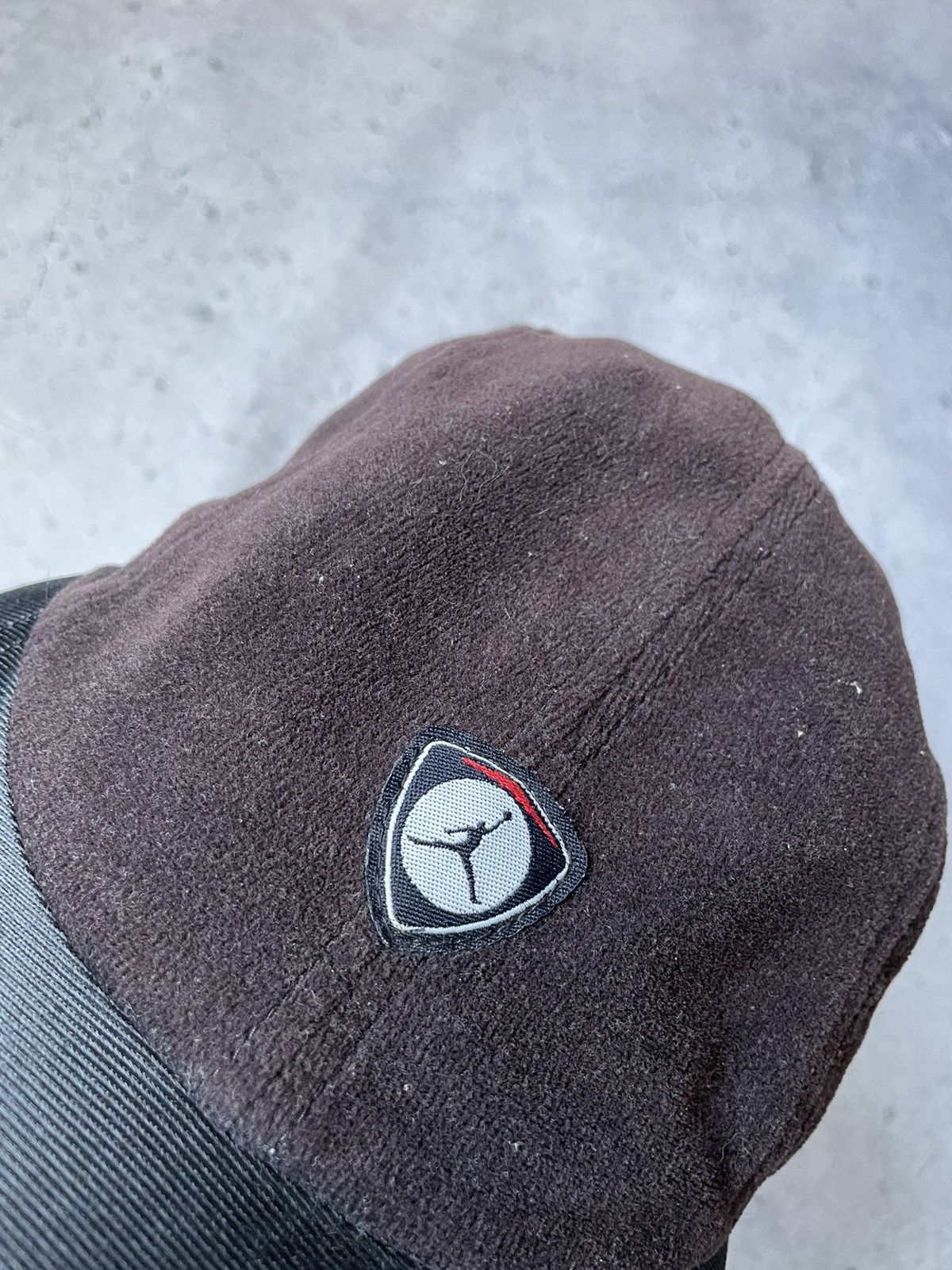 Jordan Brand × Nike × Vintage Jordan Fleece Brown Cap Vintage Size ONE SIZE - 2 Thumbnail