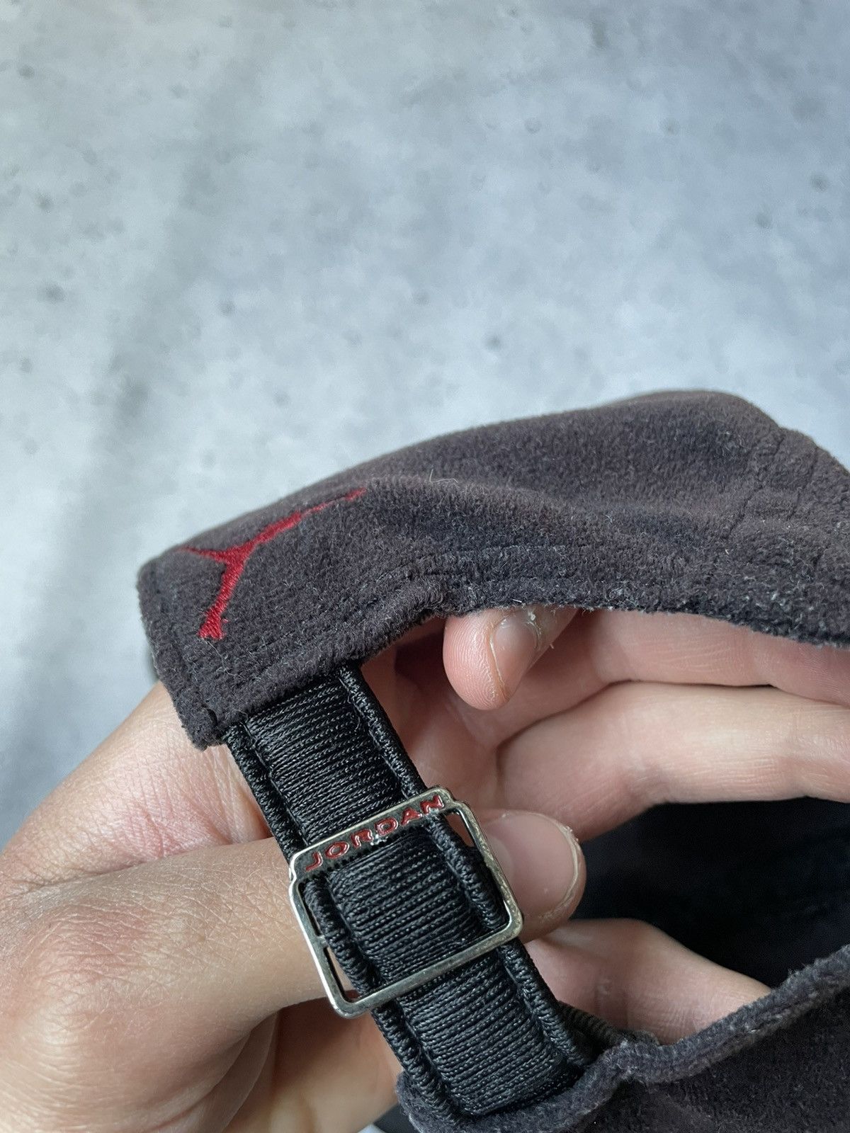Jordan Brand × Nike × Vintage Jordan Fleece Brown Cap Vintage Size ONE SIZE - 4 Thumbnail