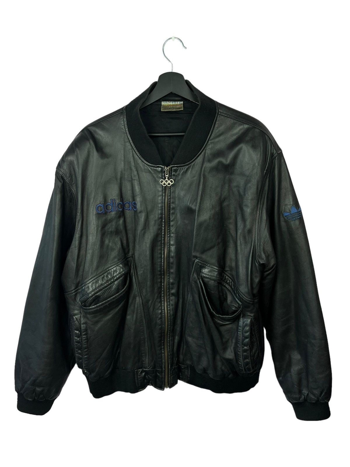 USA Olympics ?Olympic Centennial Collection Adidas Leather Bomber 