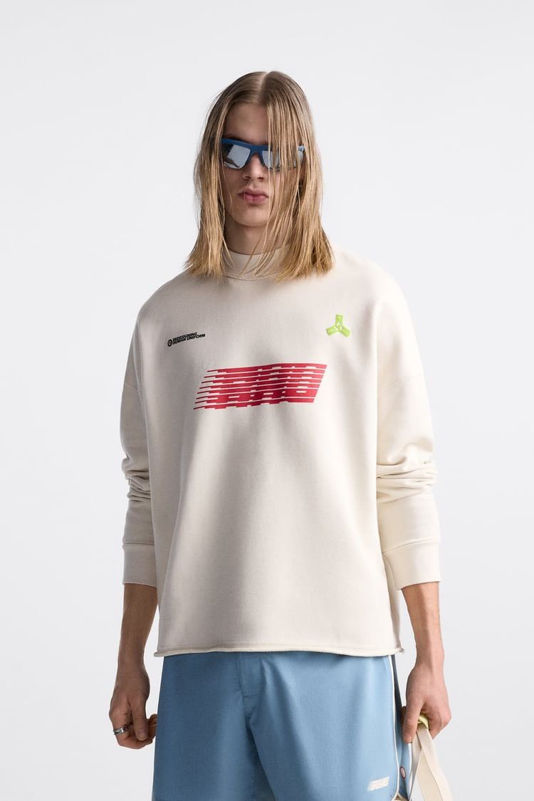 Rhude × Zara RHUDE x Zara NEW beige logo sweatshirt Size US M / EU 48-50 / 2 - 4 Thumbnail
