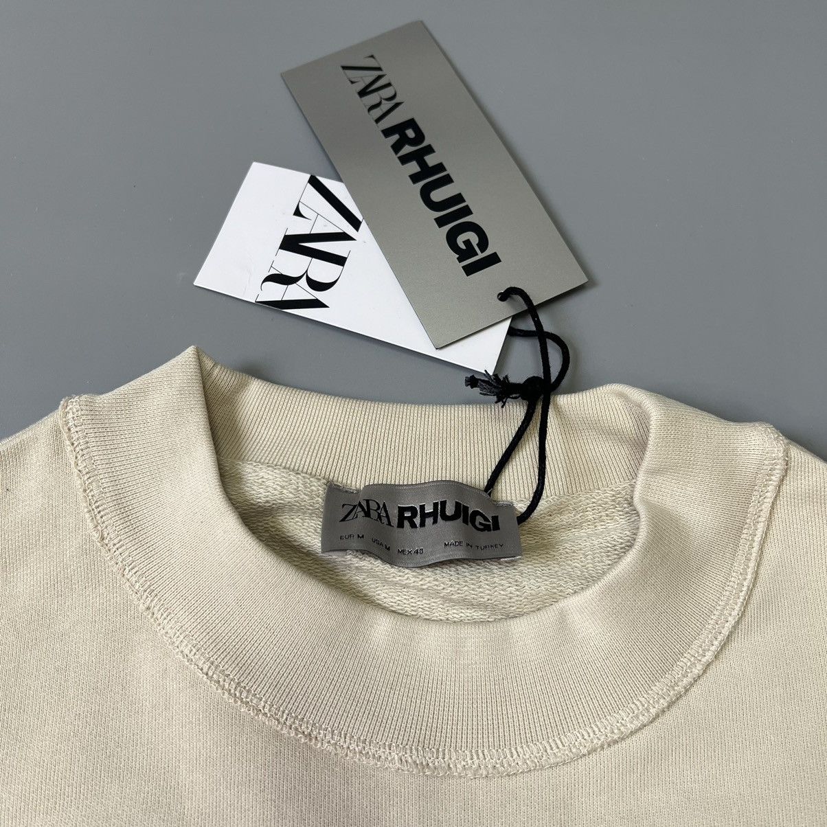 Rhude × Zara RHUDE x Zara NEW beige logo sweatshirt Size US M / EU 48-50 / 2 - 12 Thumbnail
