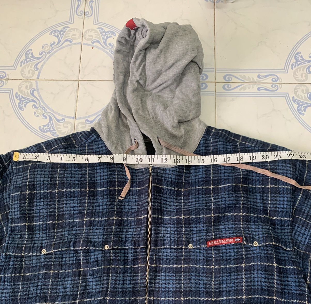 Quiksilver Quiksilver Checkered Jacket Hooded & Quilted Inner Size US XL / EU 56 / 4 - 16 Thumbnail