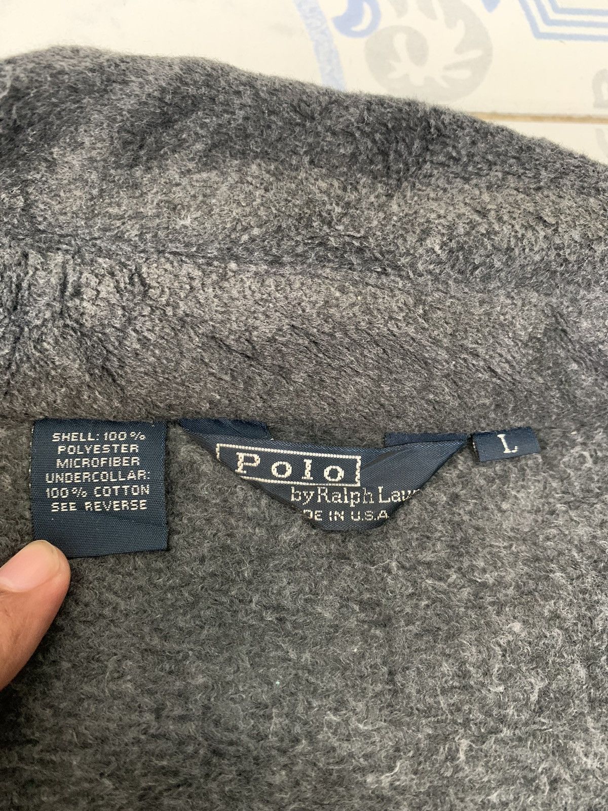 Polo Ralph Lauren Vtg Polo by Ralph Lauren Polyester Microfiber Fleece Jacket Size US L / EU 52-54 / 3 - 13 Thumbnail