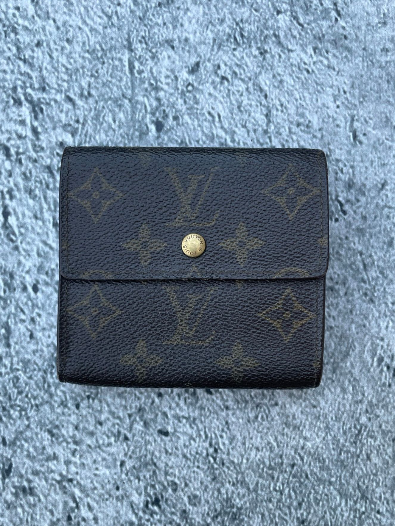 RARE Louis Vuitton VINTAGE leather Trifold wallet / bifold