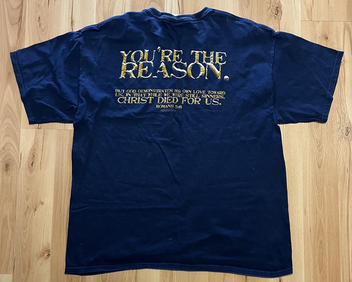 Vintage Vintage Jesus Died For Reason Tee Size US XL / EU 56 / 4 - 2 Thumbnail