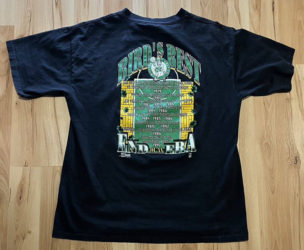 NBA × Salem Sportswear × Vintage Back2SchoolSale! Vintage Larry Bird Legend Rap Tee Size US XL / EU 56 / 4 - 2 Thumbnail