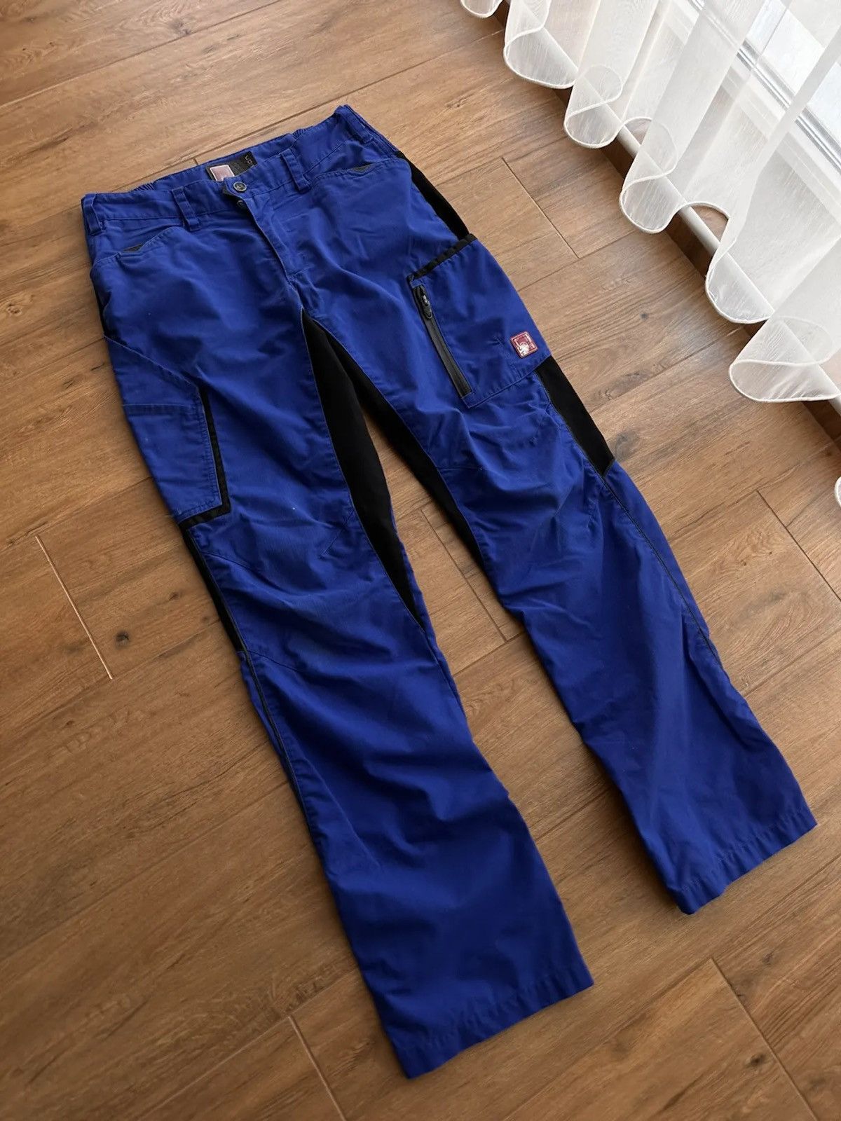 Vintage Vintage Engelbert Strauss Vision Cargo Workwear Navy Pants Size US 31 - 4 Thumbnail