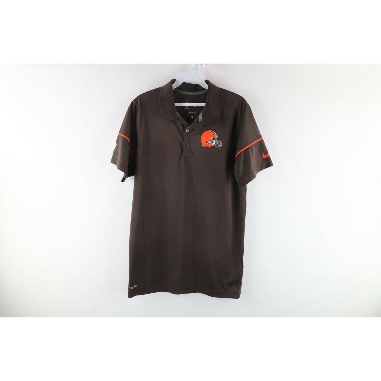 Cleveland Browns NIKE DRI FIT Black Polo Shirt SZ SMALL NEW TAGS