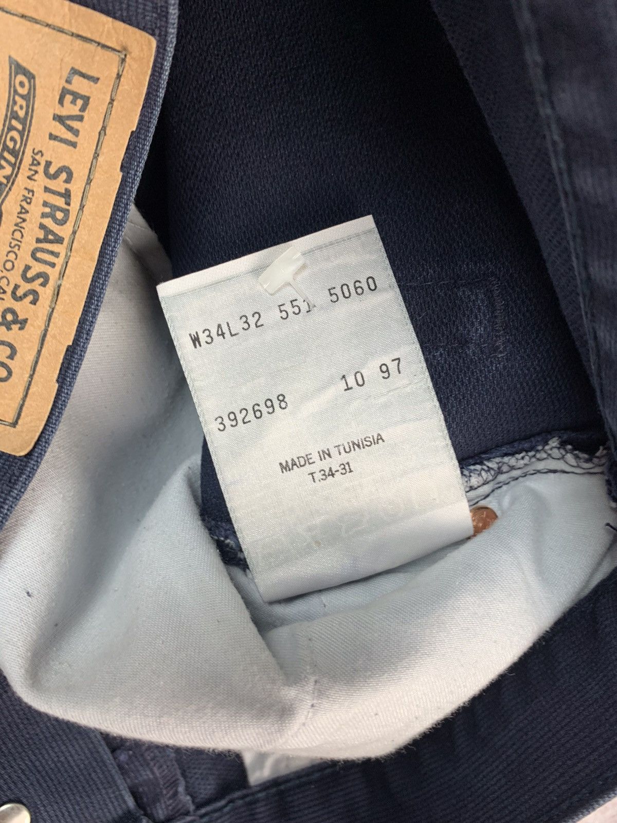 Levi's × Vintage Levi's 551 Vintage Mens Denim Pants Jeans Size US 34 / EU 50 - 5 Thumbnail