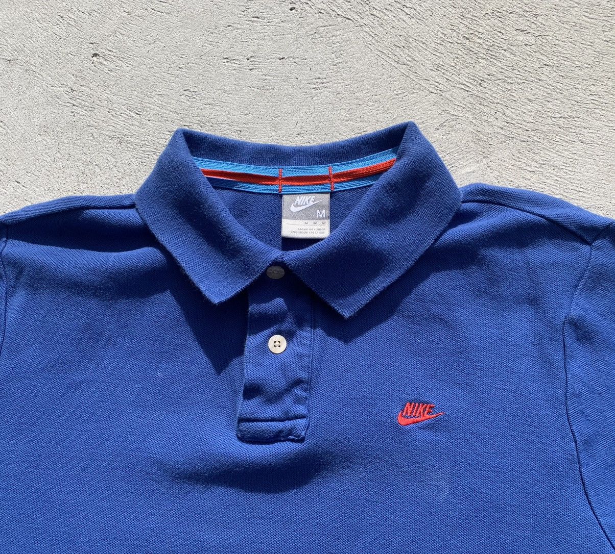 Nike Vintage Nike Polo Blue/Red (M) Size US M / EU 48-50 / 2 - 2 Thumbnail