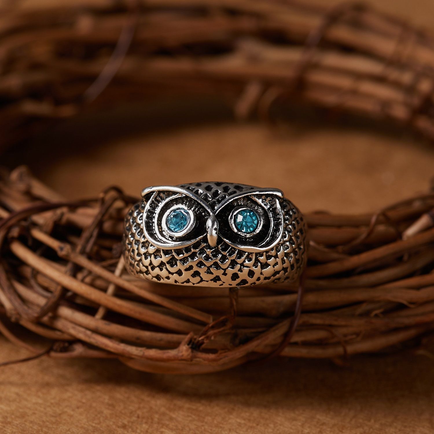 Jewelry Owl Ring Size ONE SIZE - 2 Thumbnail