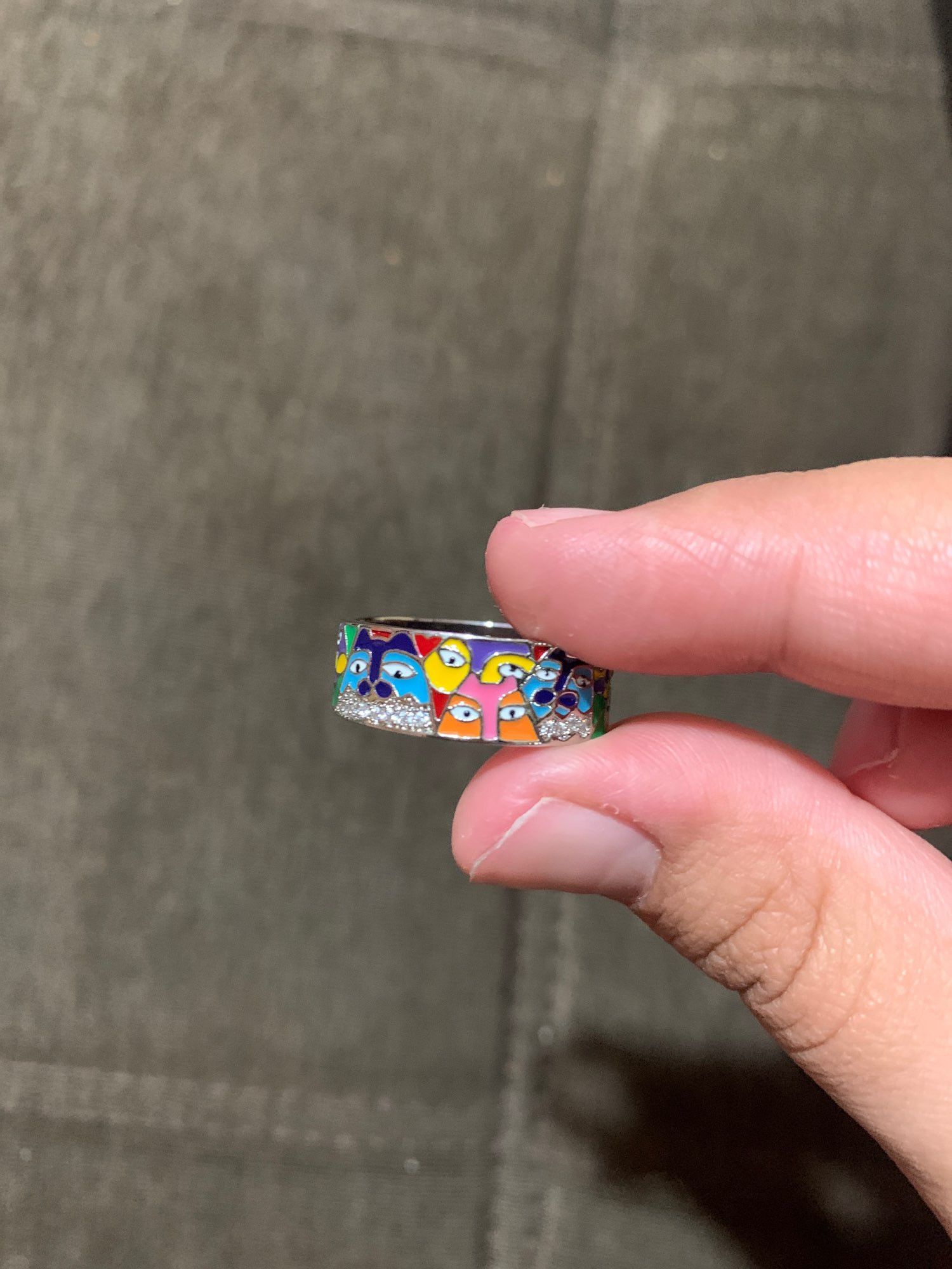 Japanese Brand Handmade Enamel Lovely Cat Ring Size ONE SIZE - 6 Thumbnail