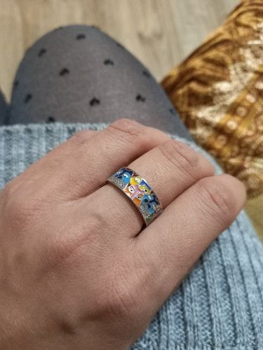 Japanese Brand Handmade Enamel Lovely Cat Ring Size ONE SIZE - 4 Thumbnail