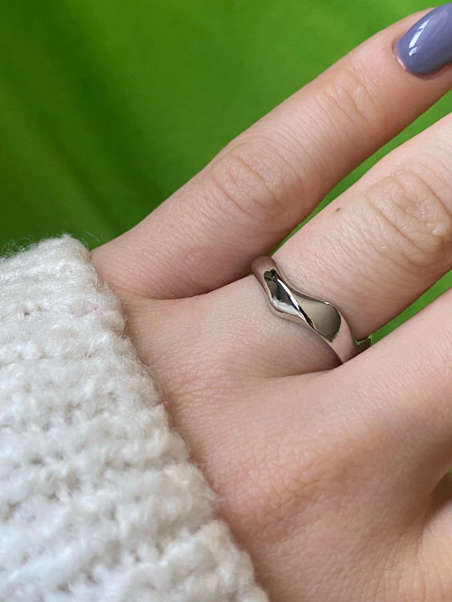 Jewelry Simple Irregular Geometric Ring Size ONE SIZE - 2 Thumbnail