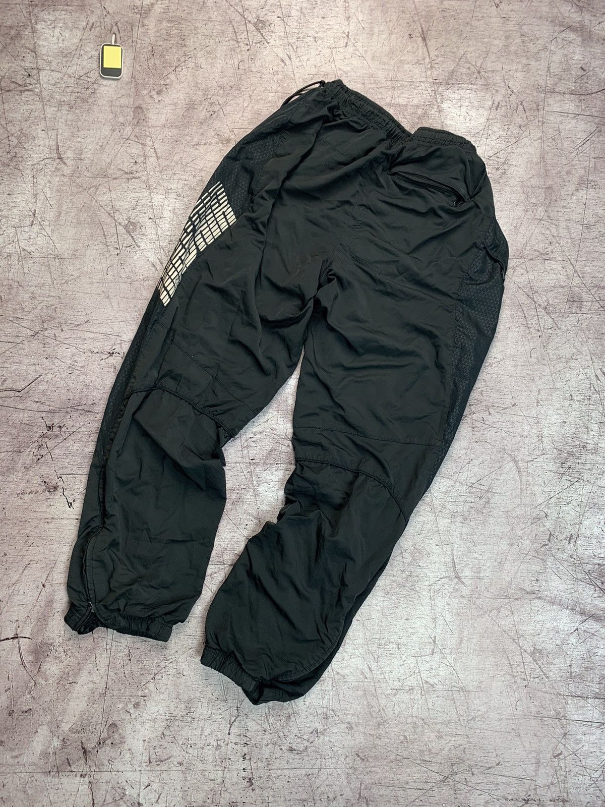Nike × Vintage Nike Vintage Mens Nylon Track Pants Y2K Drill Style Size US 34 / EU 50 - 6 Thumbnail