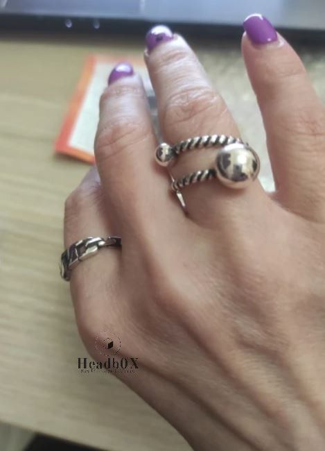 Jewelry Braided Ball Ring Size ONE SIZE - 2 Thumbnail