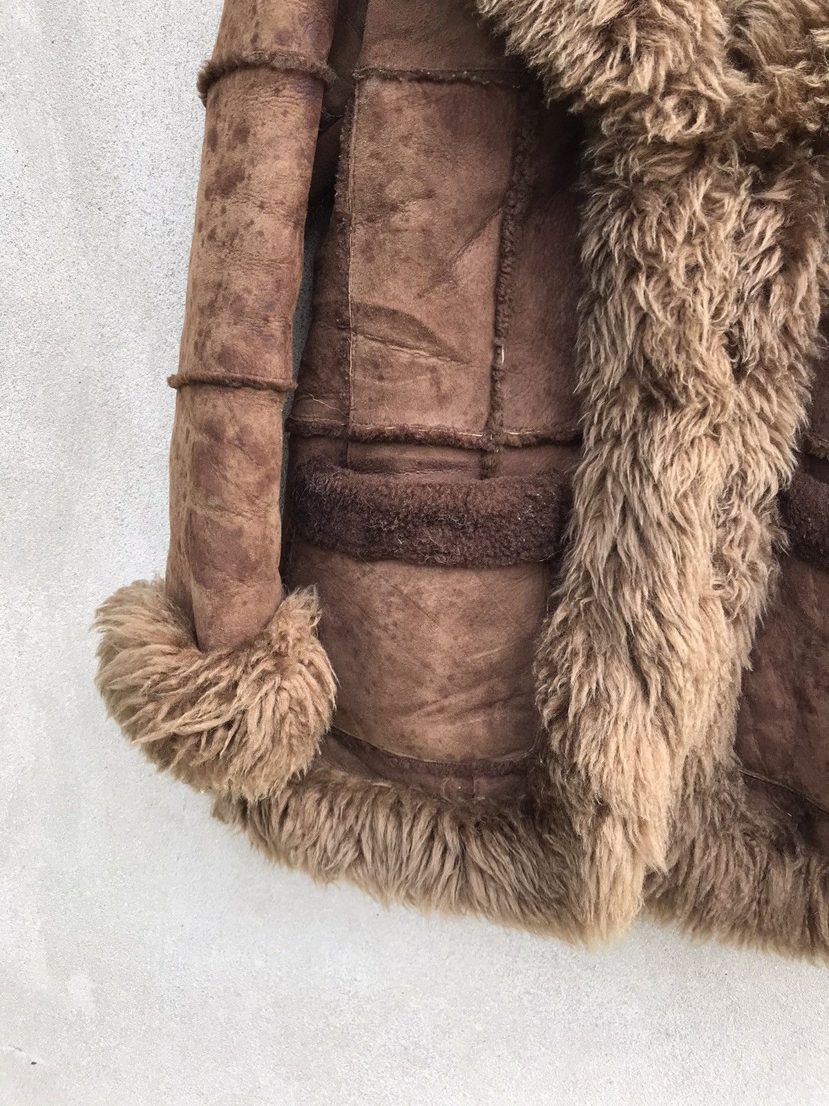 14th Addiction RARE SHEEPSKIN COAT FUR LEATHER JACKET UNISEX LIKE SAGA FOX Size US S / EU 44-46 / 1 - 9 Thumbnail