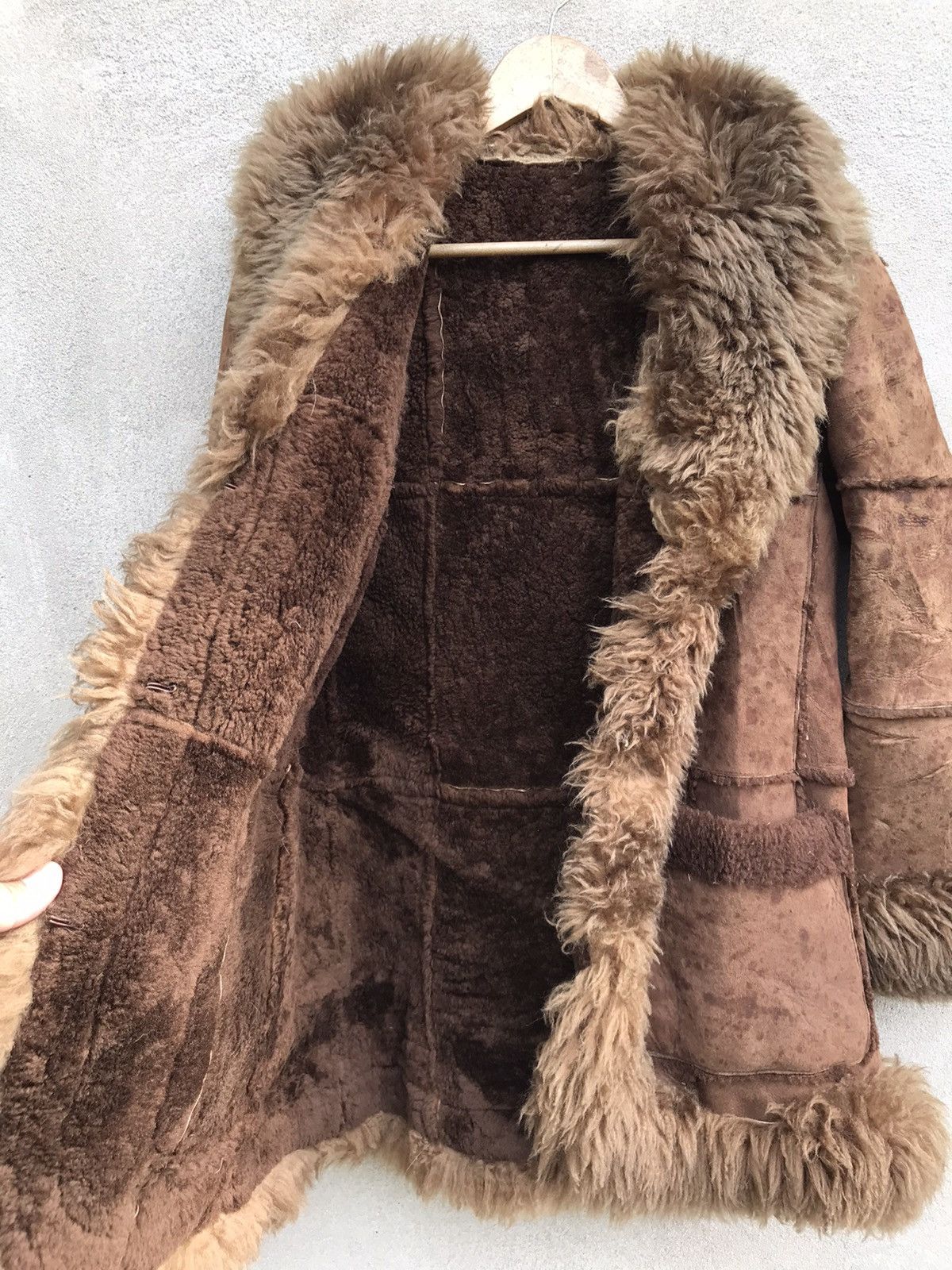 14th Addiction RARE SHEEPSKIN COAT FUR LEATHER JACKET UNISEX LIKE SAGA FOX Size US S / EU 44-46 / 1 - 10 Thumbnail