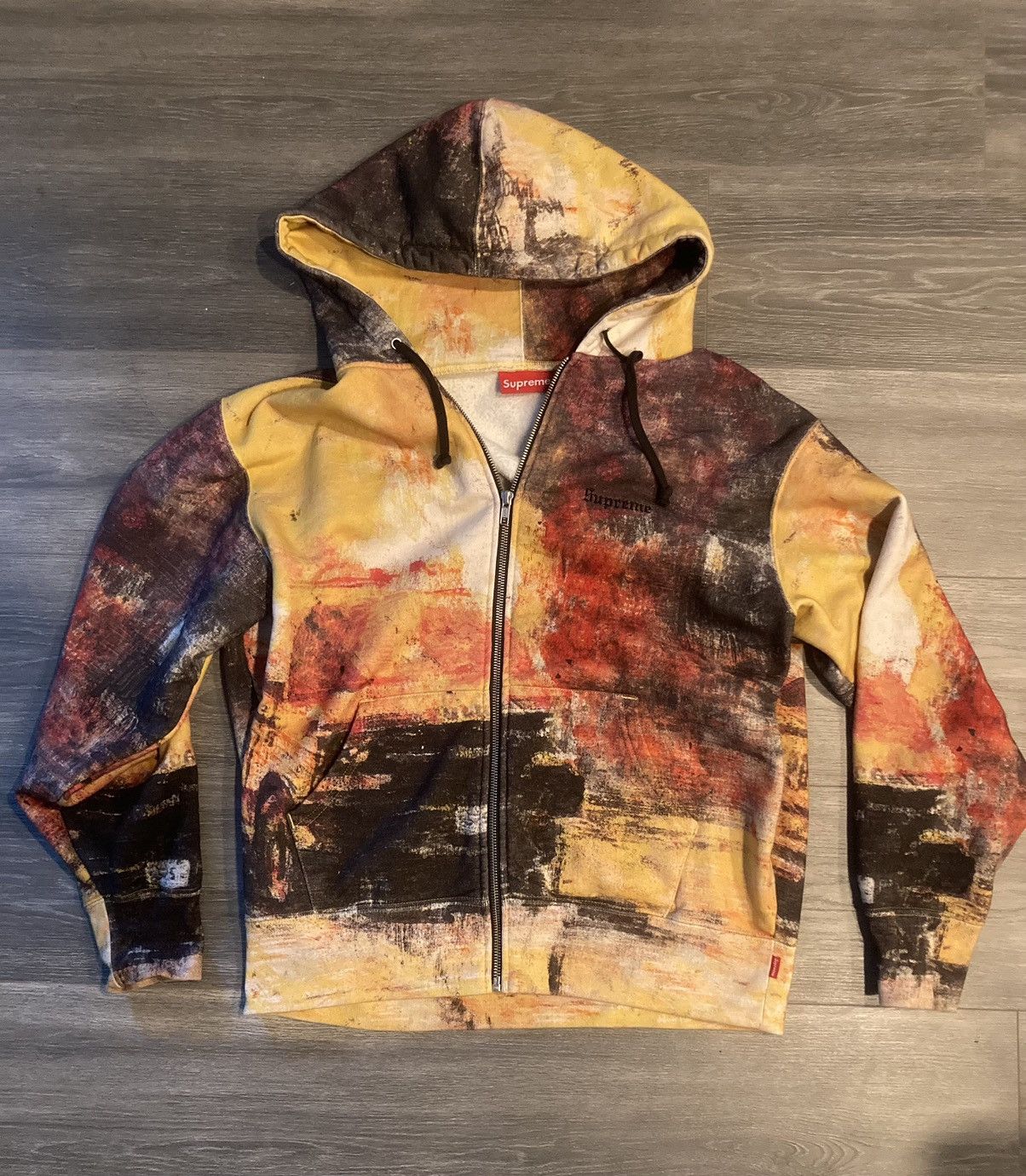 Supreme Supreme Fire Zip Up Hooded Sweatshirt Grailed