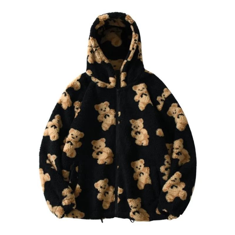 Japanese Brand × Vintage Bears Teddy Black Hoodie Sweatshirt Pullover Jersey Jumper Size US L / EU 52-54 / 3 - 1 Thumbnail