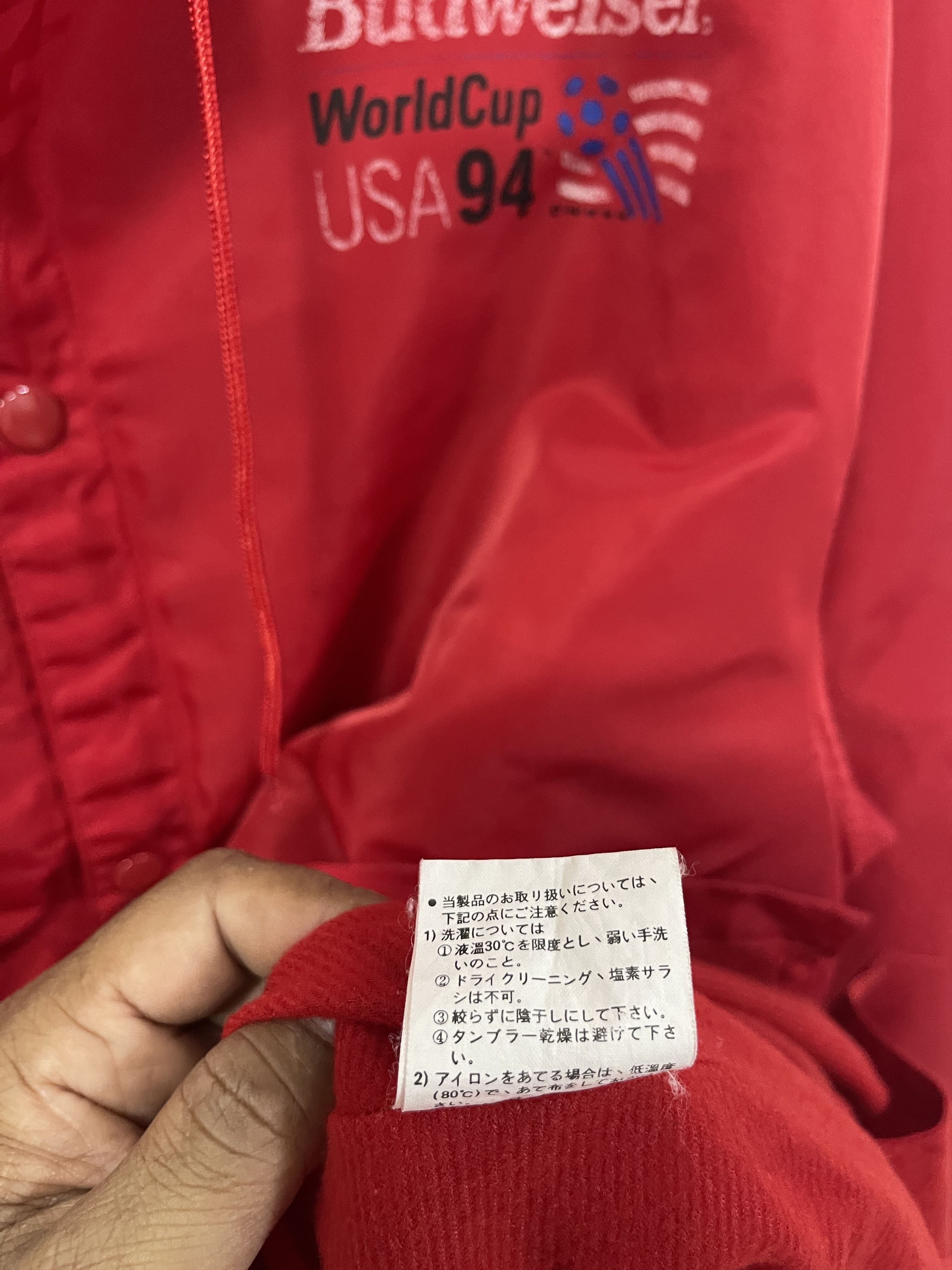 Vintage Vintage World Cup Usa 94 Budweiser Raincoats Long Jacket Size US M / EU 48-50 / 2 - 11 Thumbnail