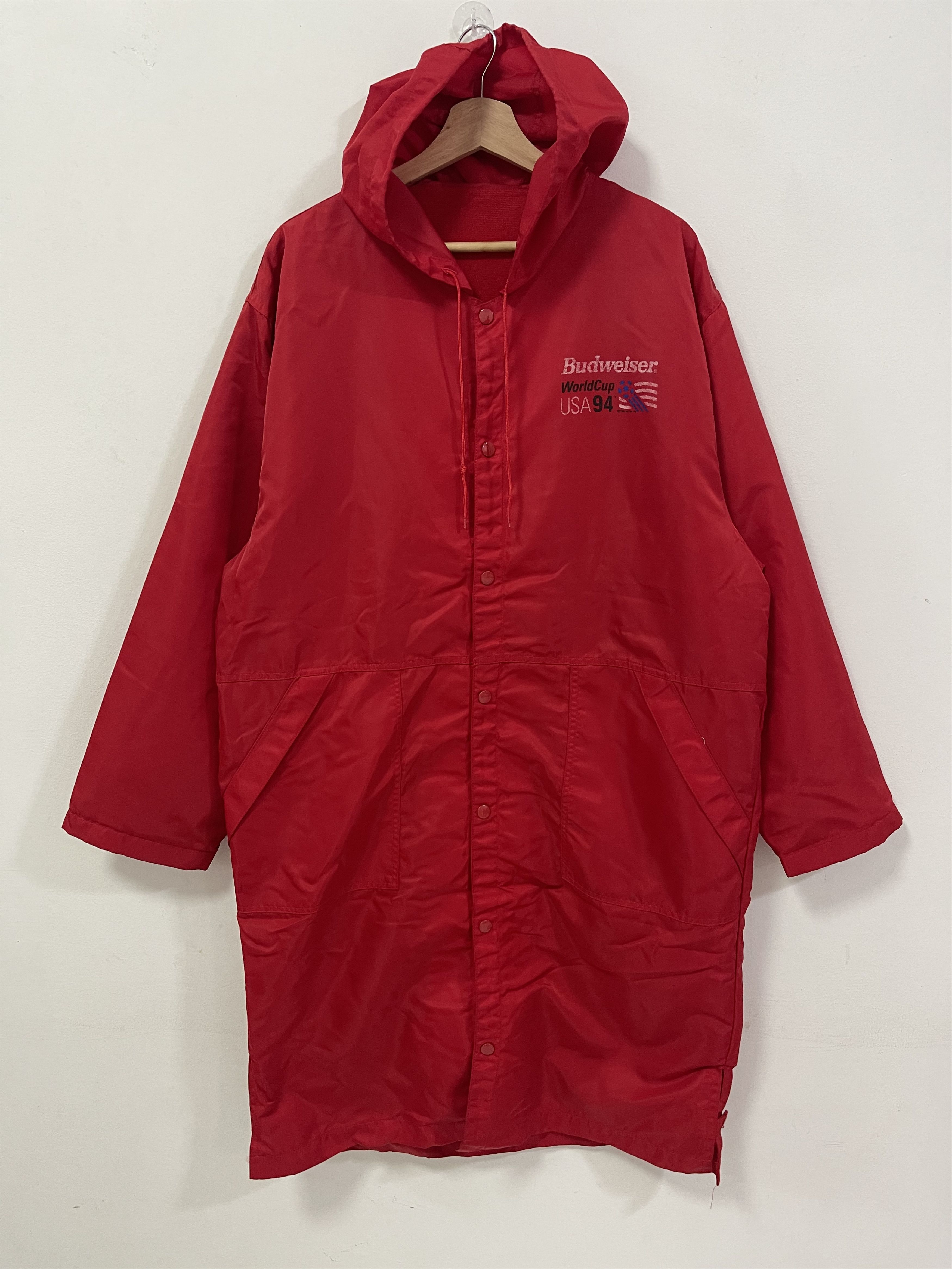 Vintage Vintage World Cup Usa 94 Budweiser Raincoats Long Jacket Size US M / EU 48-50 / 2 - 5 Thumbnail
