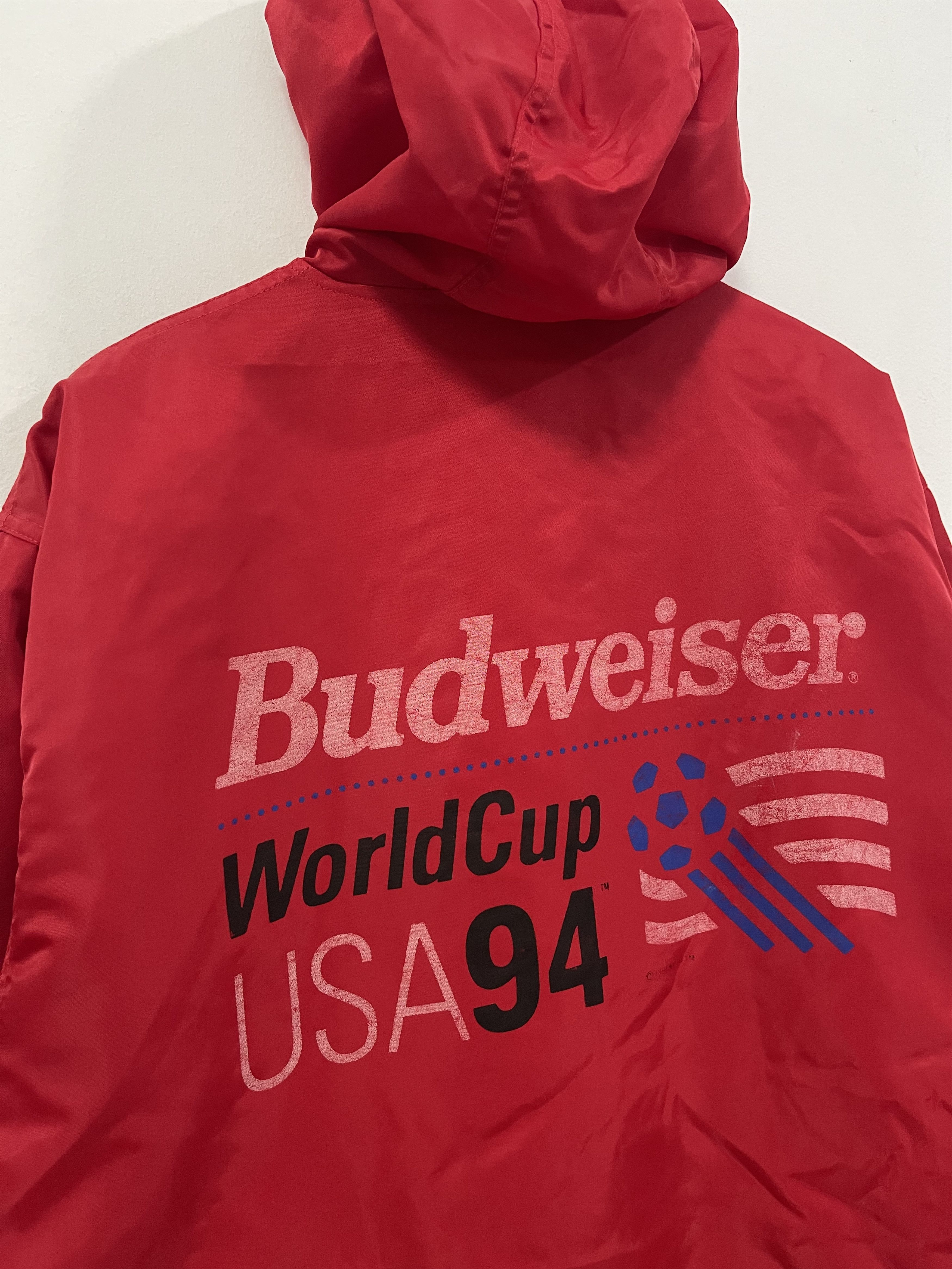 Vintage Vintage World Cup Usa 94 Budweiser Raincoats Long Jacket Size US M / EU 48-50 / 2 - 2 Thumbnail