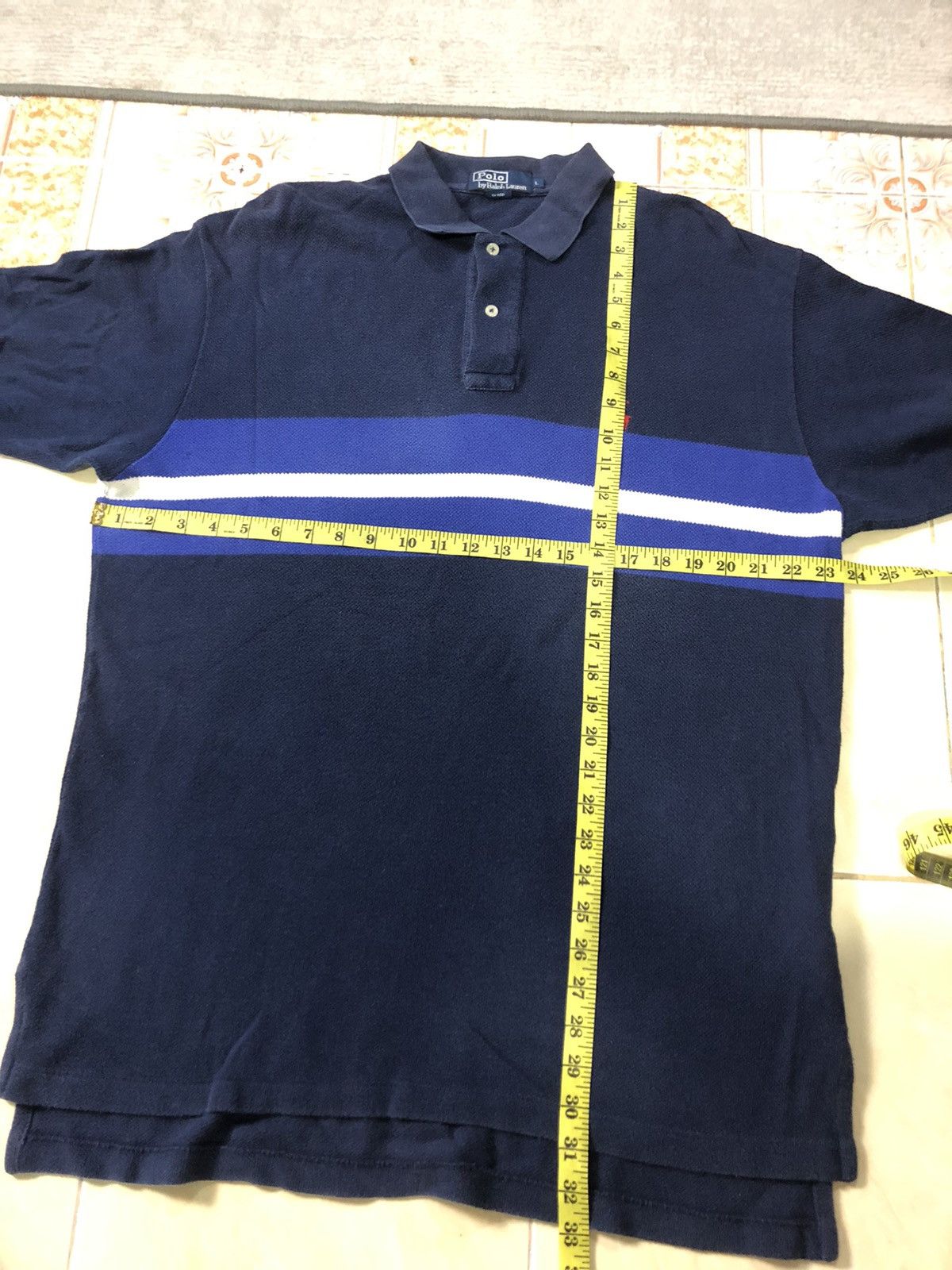 Polo Ralph Lauren × Vintage VINTAGE POLO RALPH LAURENT STRIPE POLO SHIRT Size US L / EU 52-54 / 3 - 6 Thumbnail