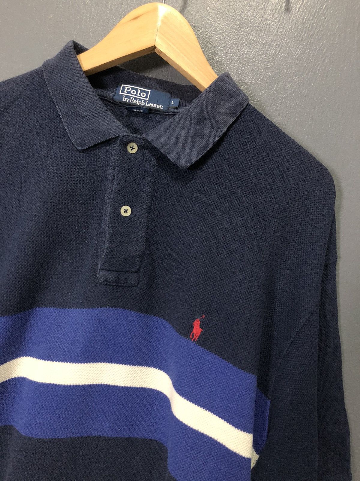 Polo Ralph Lauren × Vintage VINTAGE POLO RALPH LAURENT STRIPE POLO SHIRT Size US L / EU 52-54 / 3 - 2 Thumbnail
